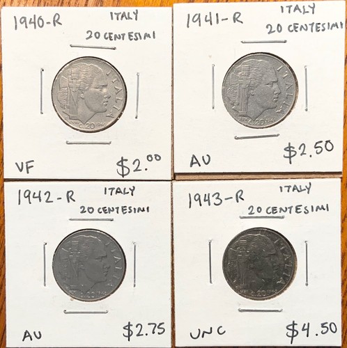 Lotto monete italia - monete, 1940-r
