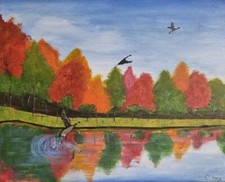 Original Autumn Geese Birds