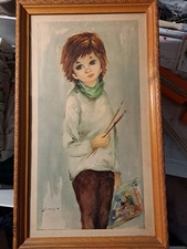 QUADRO BAMBINA  PITTRICE