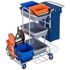 HOMCOM Carrello per Pulizie