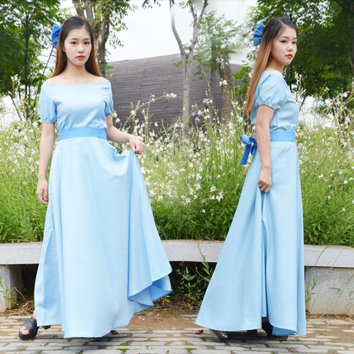 Abito damigella blu cosplay - da,