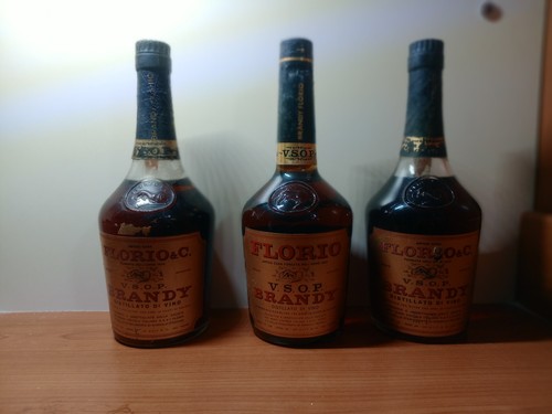 Tre bottiglie florio - di, brandy
