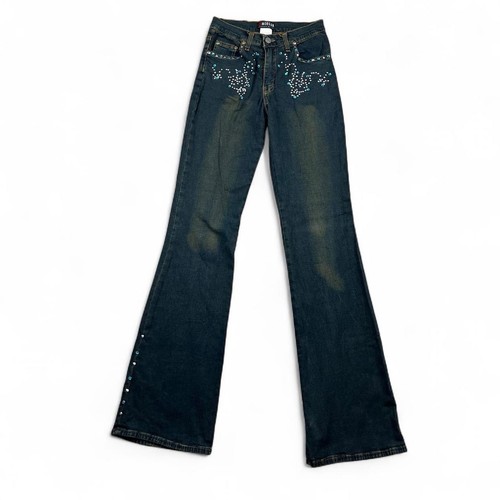 Jeans svasati y2k vintage blu - y2k,