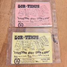 2 Modelli Lortone Lor-Temps Piastre Lapidarie in Metallo 4"x3", Sigillate