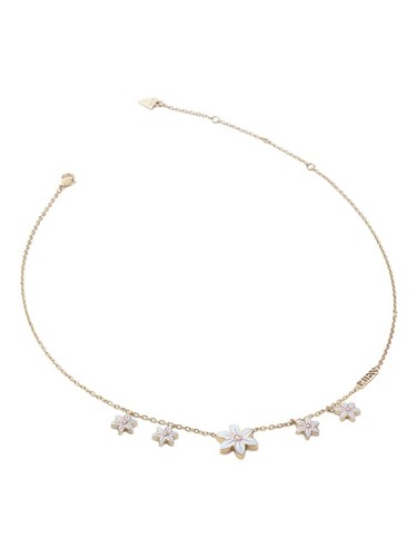 Collana guess white - guess, lotus