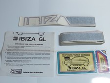Kit Adesivi Auto Strisce Adesive Logo Fiancate Seat Ibiza GL 5 Porte Tuning