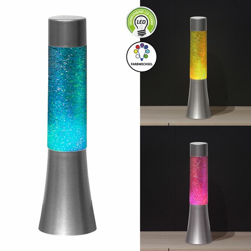 Lampada lava led glitter con