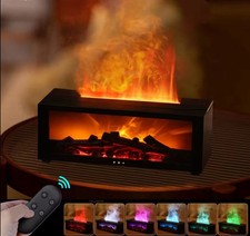 Diffusore Aroma Fiamma Umidificatore Oli Essenziali LED Camino Casa