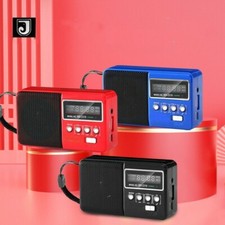 Nuova Mini radio portatile radiolina FM lettore mp3 USB micro SD Bluetooth
