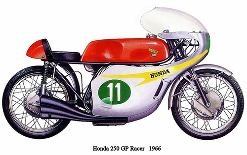 Honda 250 racer 1966 - honda, gp