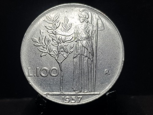 Moneta 100 lire minerva - (370),