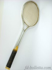 Racchetta vecchia da tennis alluminio marca Hata sport,vintage anni 70/80 a213