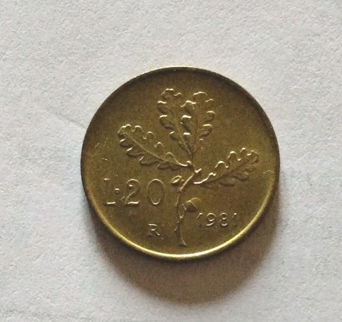Lire 1981 ramo quercia - 20,