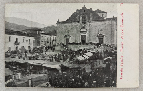 Cartolina benevento cerreto - benevento,