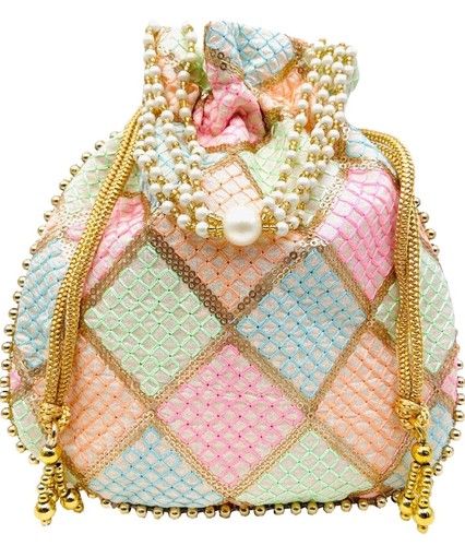 Borsa potli multicolore - potli, fatta