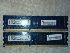 Ram Memorie Hp Kingston 8Gb ddr3 Pc desktop 2x4gb Pc3l-12800u Sped.24h
