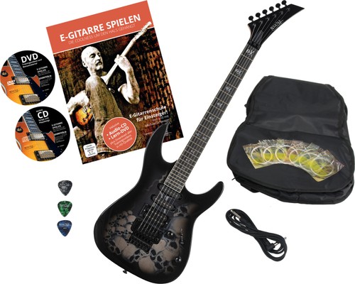 Chitarra elettrica skull - chitarra,