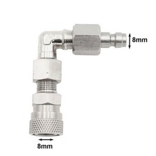 Raccordo sgancio rapido girevole a gomito 90 gradi per utensili aria compressa