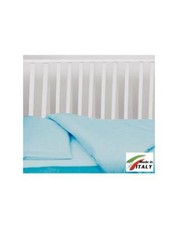 Completo Lenzuola Letto Baby per Lettino Prodotto in Italia AZZURRO