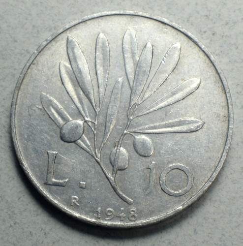 Italy lire 1948 km - 10, km#90