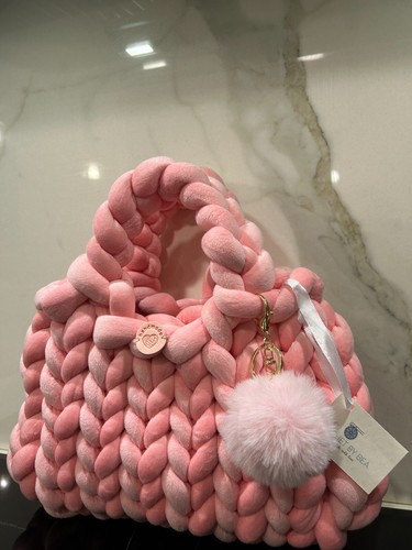 Borsa velluto rosa - in,