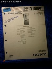 Manuale servizio sony icd - manuale,