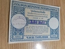 Thailandia 4 Coupon Reponse 1957/66 Usati Spl Alto Valore Di Catalogo 