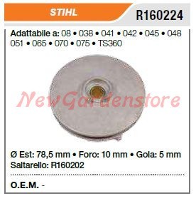 Puleggia avviamento stihl - puleggia,