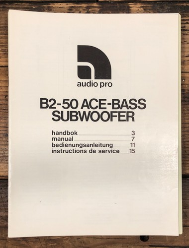 Audio pro subwoofer - bs-50,