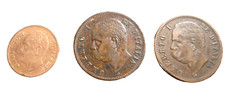1 centesimo 1903, 2 centesimi 1897-1898 Regno d'Italia Umberto I (1878-1900)