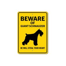 Insegna Cane Schnauzer Gigante