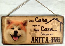 Cartello targa  CANE AKITA INU