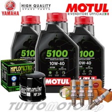 TAGLIANDO YAMAHA XJ6-S DIVERSION 600 2009-2014 OLIO MOTUL 5100 FILTRO CANDELE