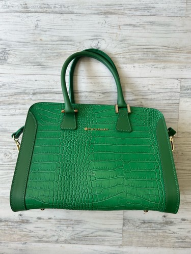 Borsa tracolla verde manico - a,