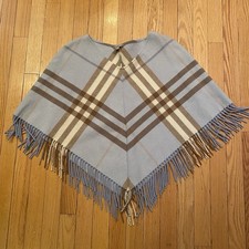 Poncho Burberry lana cashmere