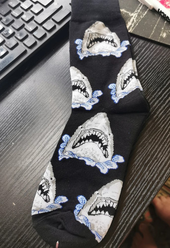 Share great white shark socks