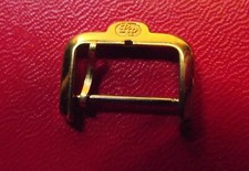 PAUL PICOT - RARE VINTAGE BUCKLE 16 mm INSIDE YELLOW GOLD COLOR - SWISS MADE