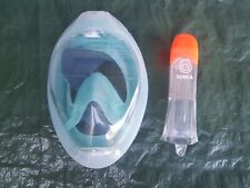Coppia Maschera Snorkeling Decathlon Subea Easybreath taglia adulto navy
