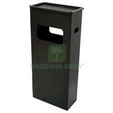 1PZ POSACENERE CON GETTACARTE A PAVIMENTO CM.33X18X70: