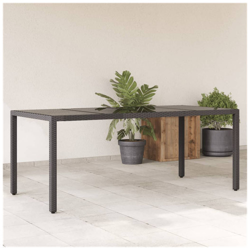 Tavolo giardino nero pe - da,