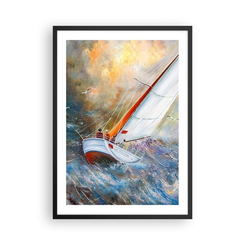 Poster 50x70cm barca vela - 50x70cm,