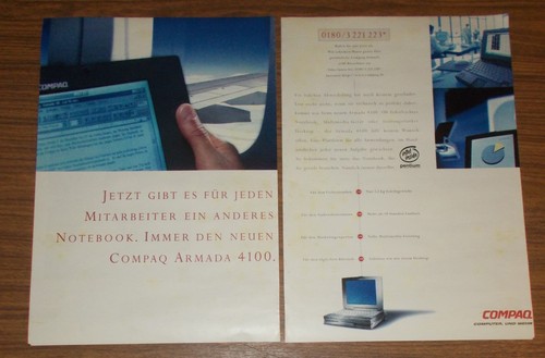Rara pubblicità compaq - compaq, armada