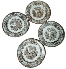 4 piatti Società Ceramiche Richard Ginori Marrone Colandine