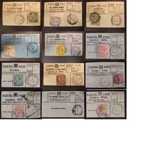 Etichette postali pacchi - , gb
