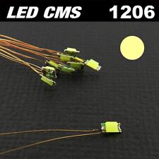 C111# LED CMS pré-câblé 1206 blanc chaud fil émaillé 5 à 20 pcs - prewired  