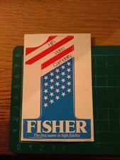 ADESIVO VINTAGE STICKER KLEBER HIFI VIDEO CAR FIDELITY FISHER THE FIRST NAME HI