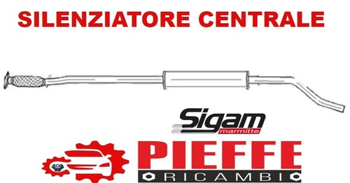 Marmitta silenziatore centrale