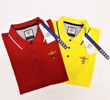 Polo manica corta AERONAUTICA MILITARE uomo 231PO1308P82 rosso o giallo