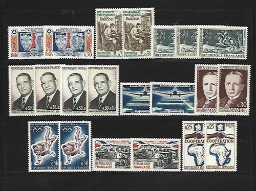 Francia año 1964 tema - 1964.,