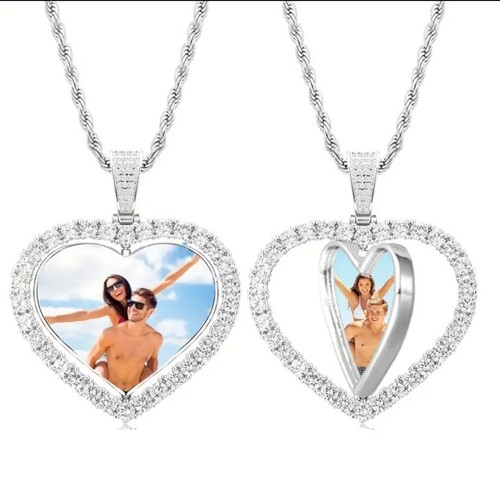 Collana cuore con foto san - con,